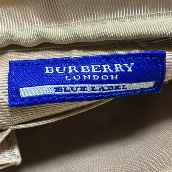 Auth Burberry Blue Label - Light Pink Dark Brown Multi Jacquard Leather - Picture 7 of 11